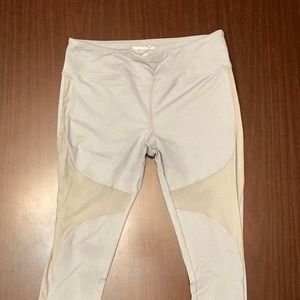 Forever 21 light grey/ bluish leggings with mesh spots